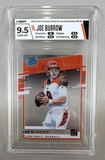 2020 Panini Chronicles Clearly Donruss Rated Rookie Joe Burrow #RR-JB (RC), 9.5