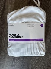 Room Essentials Microfiber Sheet Set Twin XL Wrinkle Resistant Bedding Stripe