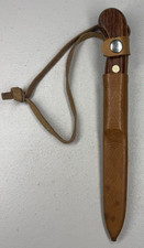 Vtg AB Bahco Sweden Made In Norway 248-4 Fixed Blade Knife & Leather Sheath