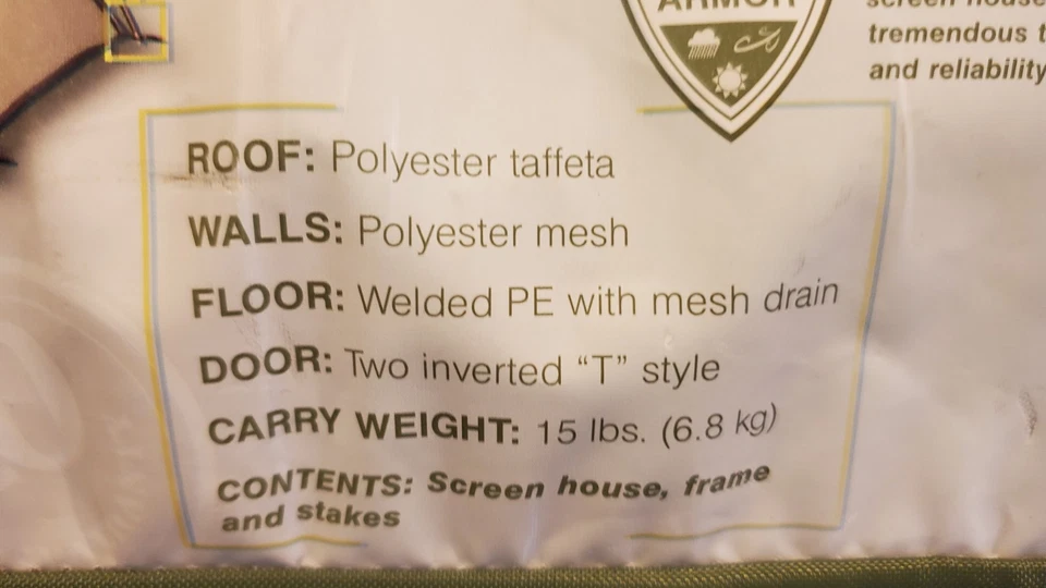 NUEVA Casa de Pantalla Super Domo Wenzel 12'x12' De Colección 144 Pies Cuadrados (Altura Central 82") Foto 3 de 4
