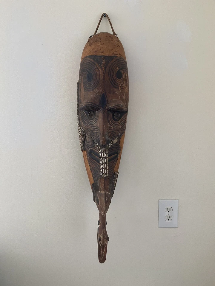 Old Mask - Papua New Guinea - Mei Iatmul - Middle Sepik River Tribal Art Oceanic - Image 2 of 4