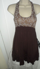 Ladies size 10 Standard Size Dark Chocolate mix Flattering Stretchy Dress