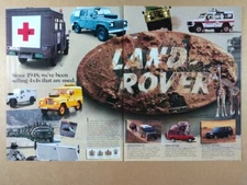 1996 Land Rover Defender 90 Discovery Range Rover vintage print Ad