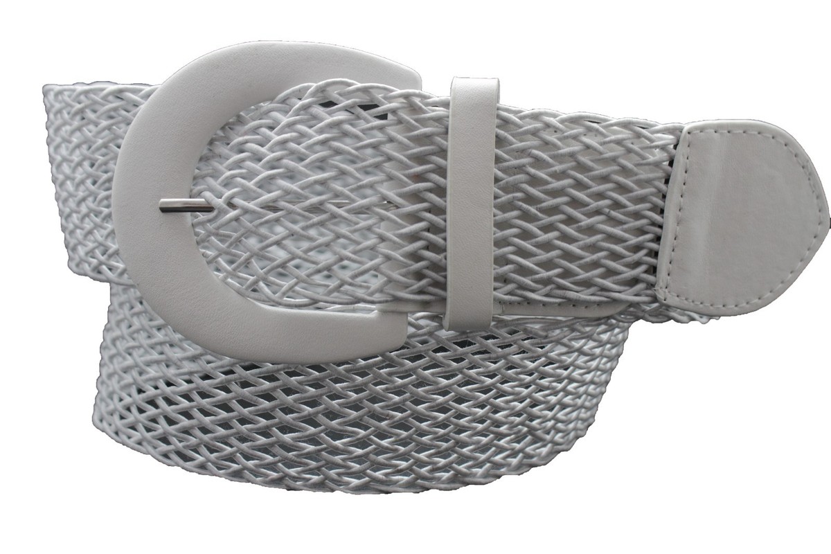 Ivory Faux Leather Netted Belt ? Desert Valley Belt - Ivory/combo | Fashion Nova main image 2