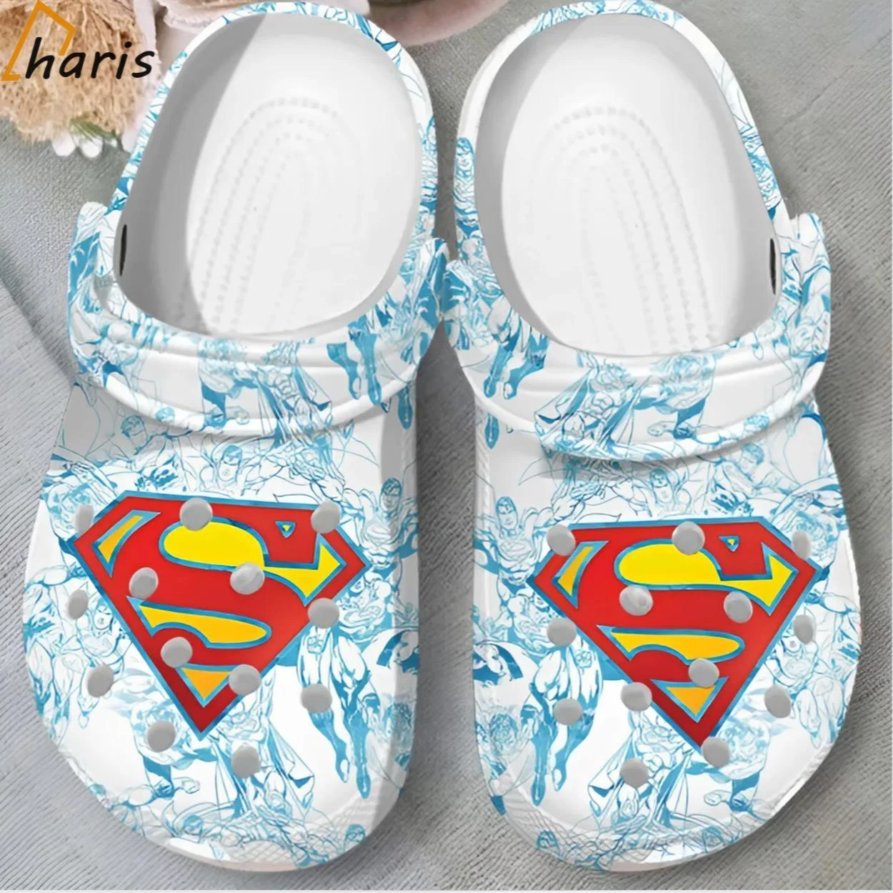 DC Comics Superman Lineage Clogs Shoes, Shoes Gift for Fan