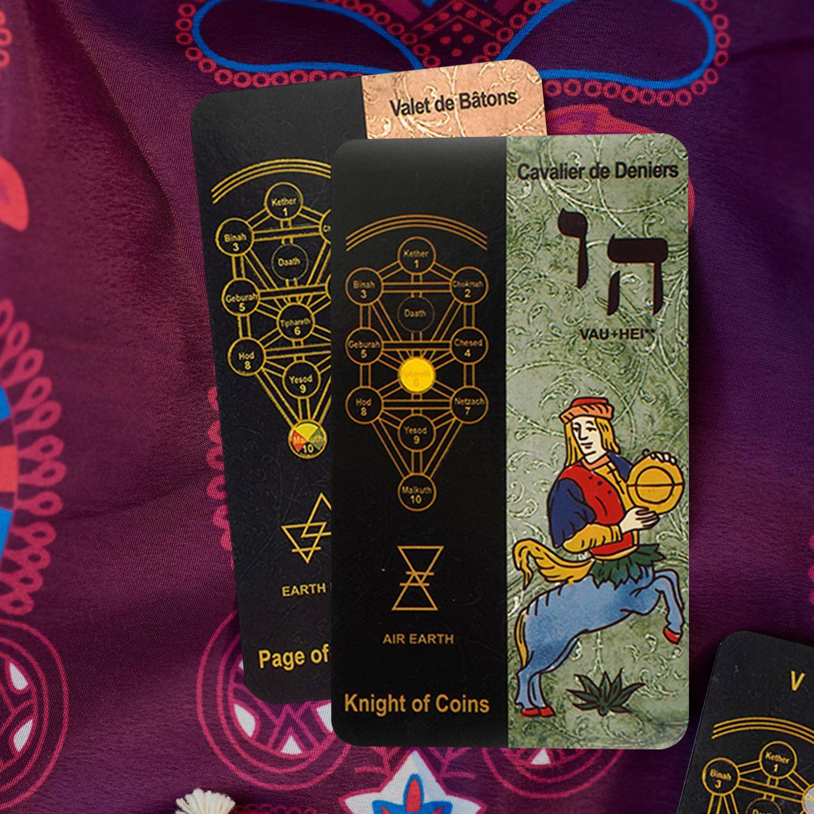 78 Card Tarot Kabbalistic Cards Deck Set for beginner For Party Game Falcon Civil Services