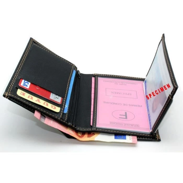 Portefeuille Homme Classique Cuir Synthétique - Photo 2/4