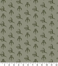 STAR WARS MANDALORIAN DISTRESSED PRINT 100 COTTON FABRIC 29X43 INCHES