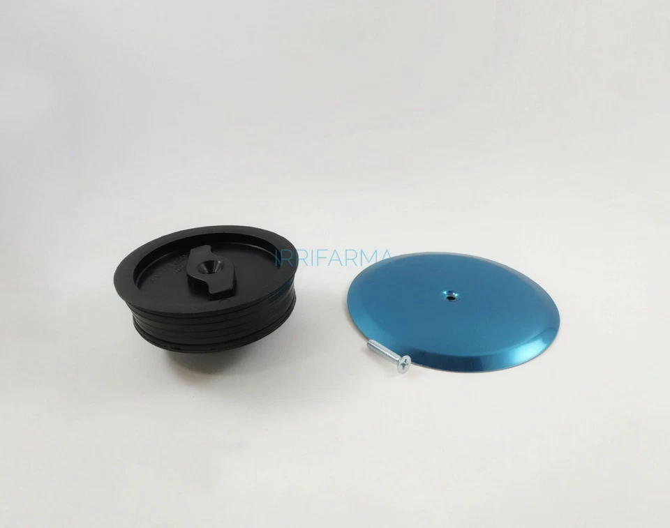 Tappo per scarico WC ad ESPANSIONE Inox diametro 100 sifone a pavimento pozzetto - Immagine 4 di 4