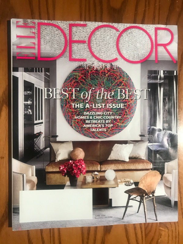 ELLE DECOR MAGAZINE - JUNE 2014 - Best of the Best A-List Issue - Nice