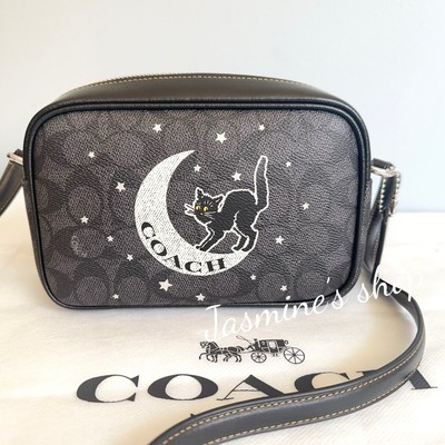 NWT Coach Mini Jamie Camera Bag In Signature Canvas With Halloween Graphic CY349