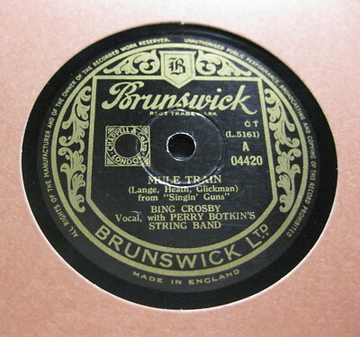 BING CROSBY Mule Train / Dear Hearts And Gentle People BRUNSWICK 04420 (542)