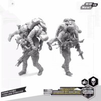 1/35 Resin Figures Model Two Us Navy Seals And Wounded Soldiers Unassembled