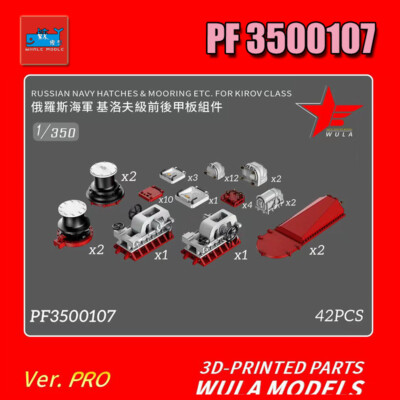 WULA MODELS PF3500107 1/350 RUSSIAN NAVYHATCHES & MOORINGETC.FOR KIROV CLASS