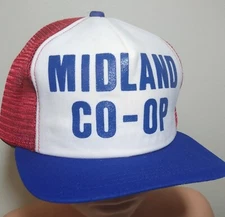 New Era Vintage Snapback Hat Midland Co-Op SD Feed Seed Ranch Farm Ball Cap