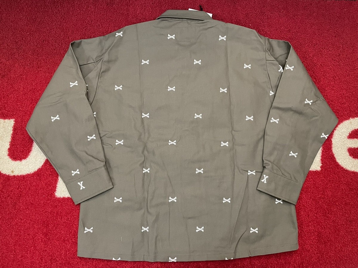 SALE* WTAPS CROSSBONES JUNGLE 01 SHIRT SUPREME BOX LOGO TEE BEIGE 