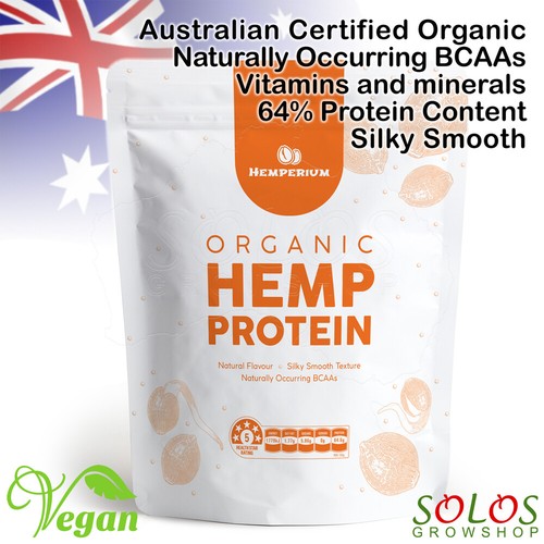 HEMP PROTEIN POWDER AUSTRALIAN CERTIFIED ORGANIC PLANT BASED VEGAN FOOD