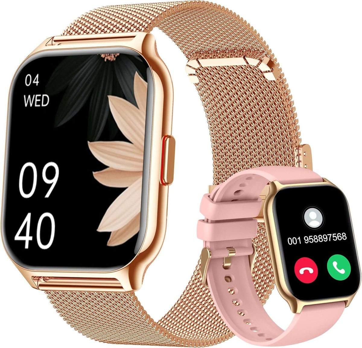 Smart Watch for Women Men Dial/Answer Calls Compatible for Samsung 