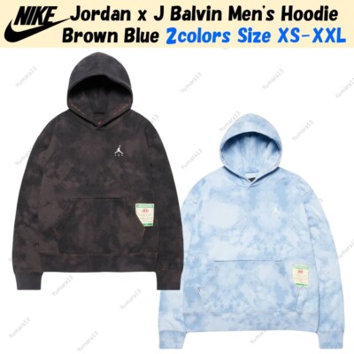 パーカー Jordan x J Balvin Men's Hoodie Brown 2XL Jordan x J Balvin Men's Hoodie Brown Blue 2colors Size XS-XXL | eBay