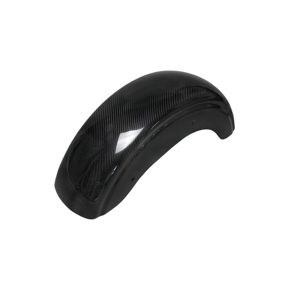 Black Carbon Fiber Rear Fender for Harley Dyna Street Bob FXDC FXDLS FXD FXDL - Image 2 of 4