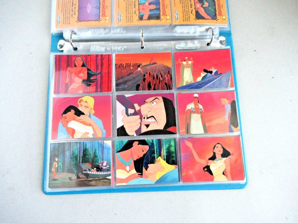 2 Disney Sets of Pocahontas Trading Cards 1-90 1-50 w Binder + Insert Chase Sets - Image 4 of 4