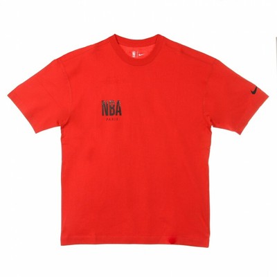 Nike Paris NBA Games Men's Basketball T-Shirt - Red - New | eBay