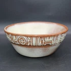 Vintage Frankoma Pottery 7XL Mayan Aztec Desert Gold Salad Serving Bowl 6"