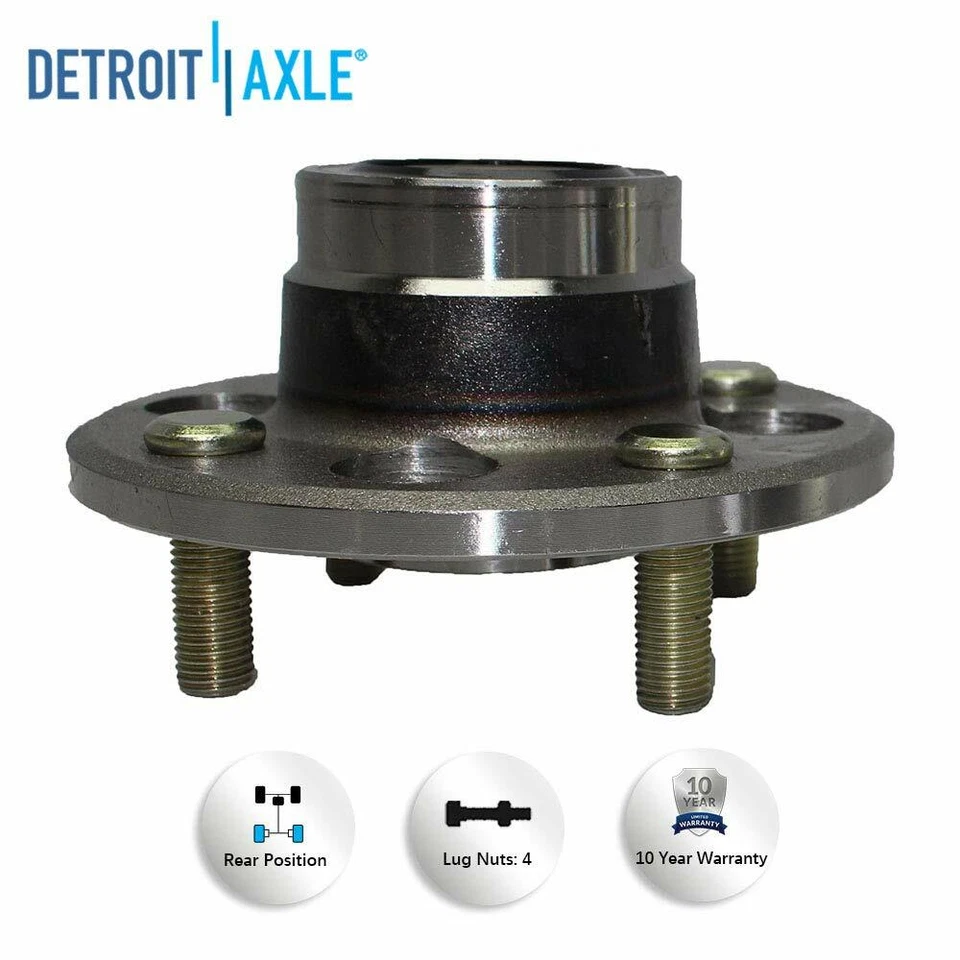 Cojinetes de rueda delantera bujes traseros para Honda Civic Del Sol 1992-2000 sin ABS Foto 4 de 4