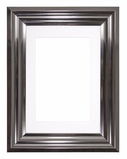 Image of Bucharest Range Wide Frame Picture Photo Frames Decor With Mount Silver Chrome
