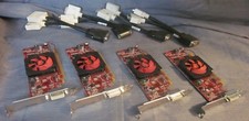 Lot 4 Dell JCPR7 ATI FirePro 2270 Video Card 512MB DDR3 Video Cards w Cables