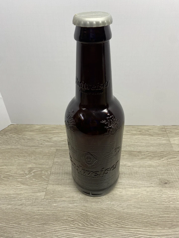 Botella de cerveza Budweiser 15" Jumbo GLASS Nascar Dale Earnhardt JR Bud Nascar Foto 2 de 4