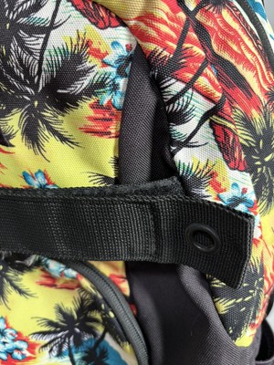 Hurley Tropical Print Full Size Back Pack Vintage Collectible Hurley Backpack With Skateboard Straps  main image 3