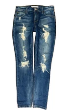 Joe's Jeans Collectors Edition Billie Boyfriend Distressed Blue Jeans Sz 24