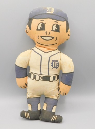 Vintage DETROIT TIGERS Stuffed Toy Plush Doll 12"