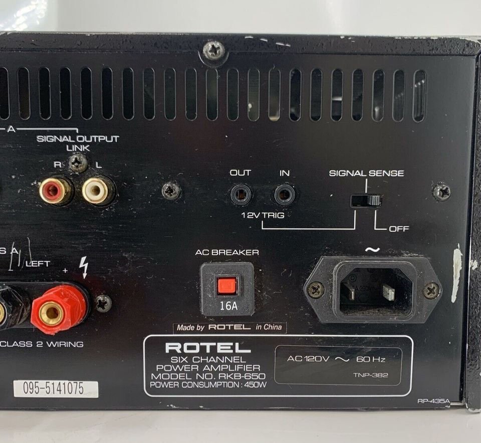 ROTEL RKB-650 Rack Mount Six Channel Amplifier AS-IS EB-16317 | eBay