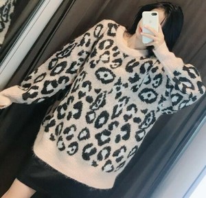 zara leopard sweater