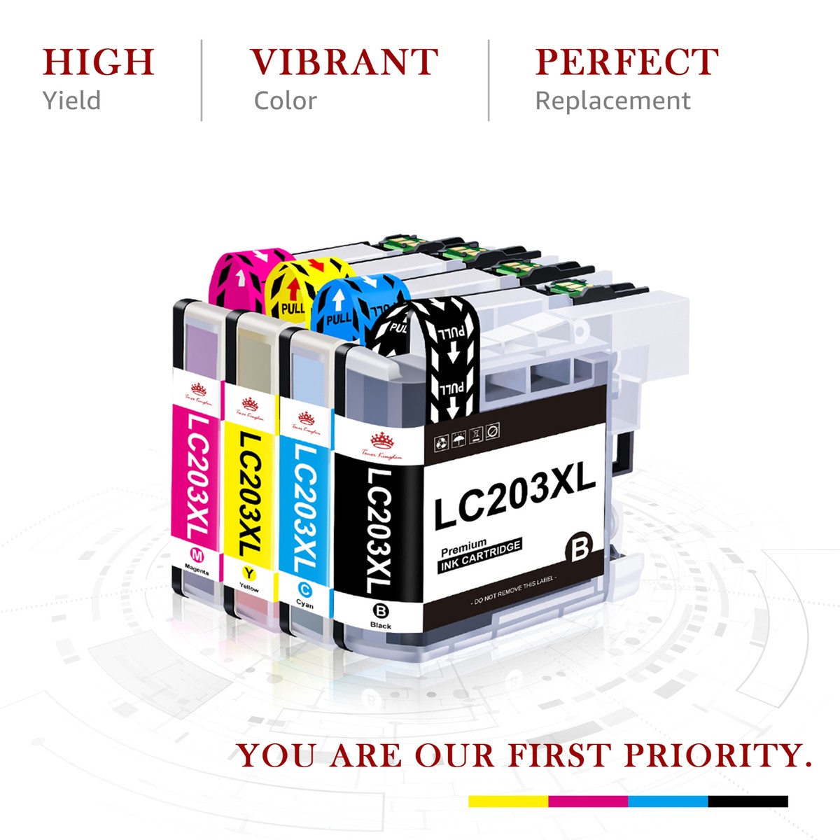 Cartuccia Di Inchiostro Compatibile LC201 LC203 XL Per MFC J460DW - Foto 4