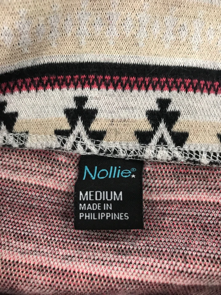 Nollie Womens Medium A Line Pencil Stretchy Club Skirt Multi Color Aztec - Image 3 of 4