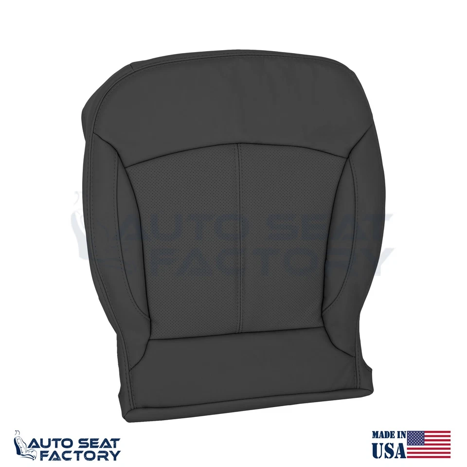 Se adapta a Buick LaCrosse 2010-2013 cubiertas de asiento de cuero negro superior e inferior derecha, perfectas Foto 3 de 4