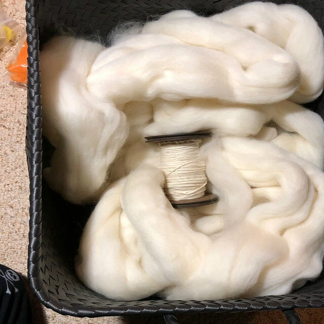 10 lbs Bulk Wool Roving, Easily Knit a Chunky Blanket With This Chunky Yarn - Image 4 of 4