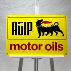 Agip Motor Oils Vintage Heavy Metal Sign – 60x40 cm  (15.7” × 23.6”)