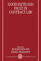 Friedman Beatson | Good Faith And Fault In Contract Law | Taschenbuch | Englisch