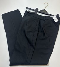 NWT Brooks Brothers Women  s Black Dress Pants Straight Leg Bottom Slit Size 8