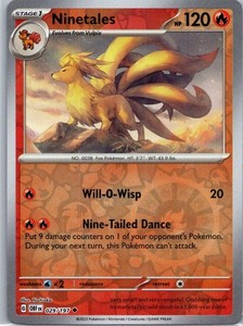 Ninetales 029/197 Obsidian Flames Reverse Holo