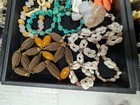 Huge Vintage Collection Of Glass /Real Stones & Faux Stone Lot -Necklace -Etc. — photo 9