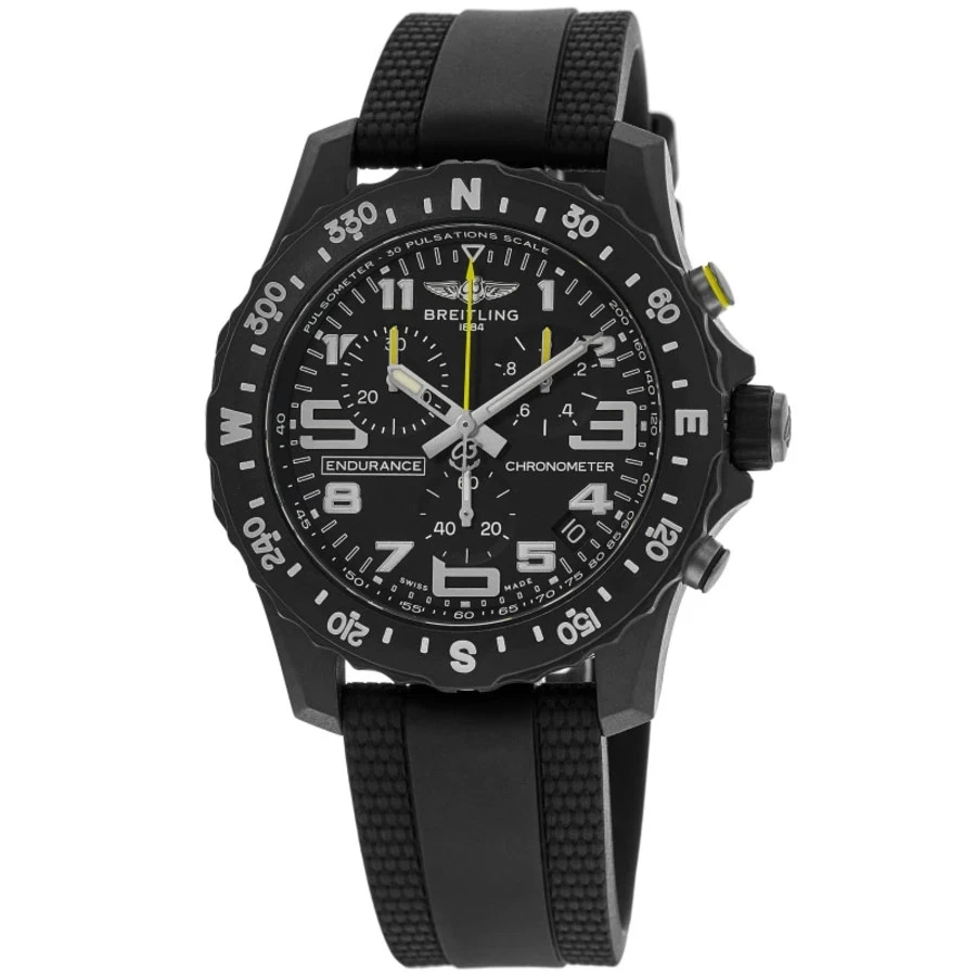 Bracelet Néoprene DPW Pour Breitling Professional - Noir - Neuf Sans Boîte