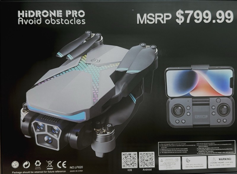 HiDRONE PRO Ready to Fly Camera Drone w/ Obstacle Avoidance LF620