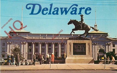 Ansichtskarte -: Delaware, die Statue von Caesar Rodney
