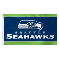 Seattle Seahawks - FLAG 3 foot by 5 foot Full Size Flag, Brand New