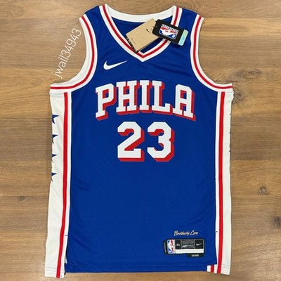 Nike LeBron James Philadelphia 76ers Swingman Jersey NBA Icon Edition Sixers